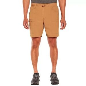 Eddie Bauer Ripstop Tech Shorts Mens Extra Large XL Brown Sugar Adjustable Belt